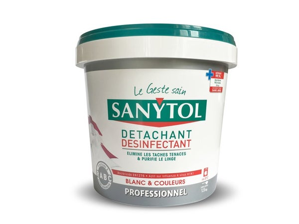 Détachant Textile Sanytol Professionnel 1,5 Kg 1.5 Kilogramme
