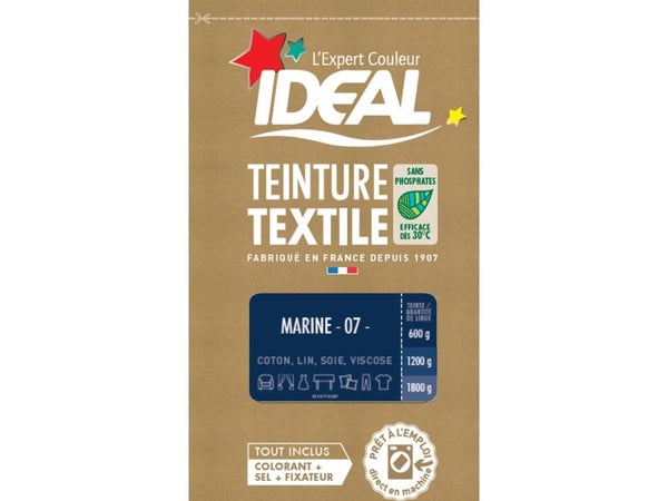 Teinture Textile Ideal Bleu Marine 0.35 Kilogramme
