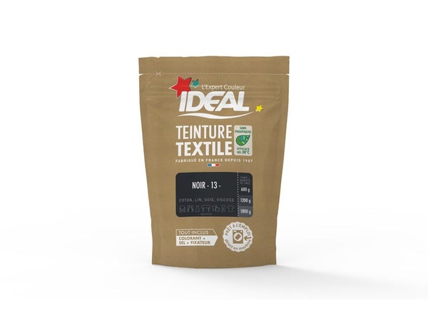 Teinture Textile Ideal Noire 0.35 Kilogramme