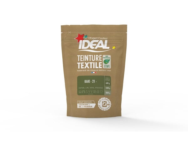 Teinture Textile Ideal Kaki 0.35 Kilogramme