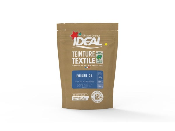 Teinture Textile Ideal Bleu Jeans 0.35 Kilogramme