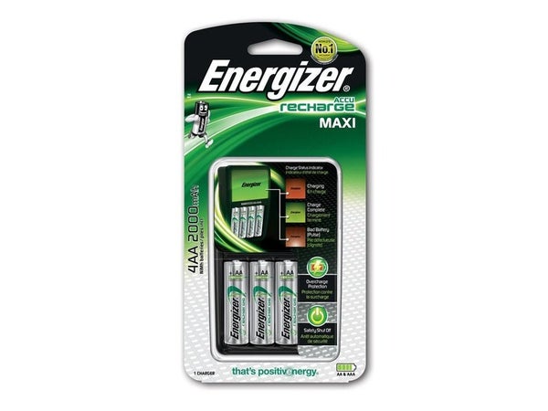 Chargeur De Piles Energizer, 1 Ou 4 Piles Aa / Aaa