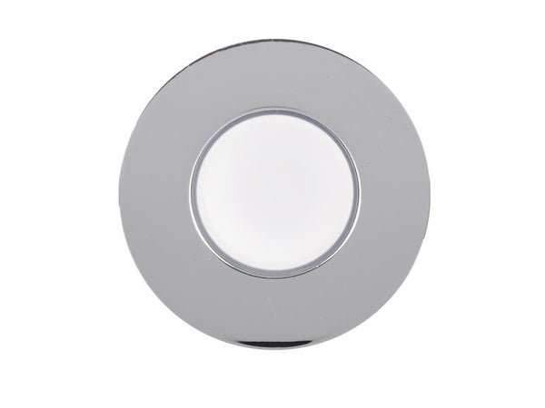 Kit 1 Spot À Encastrer Salle De Bains Fixe Led Intégrée 3000K Inspire Acier
