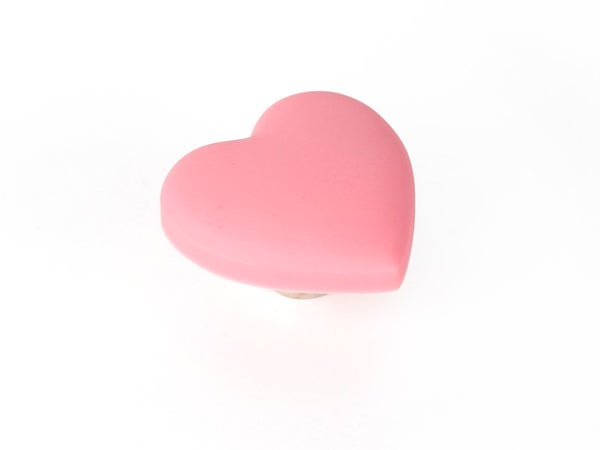 Bouton De Meuble Coeur Plastique Mat H.25 X L.41 X P.41 Mm