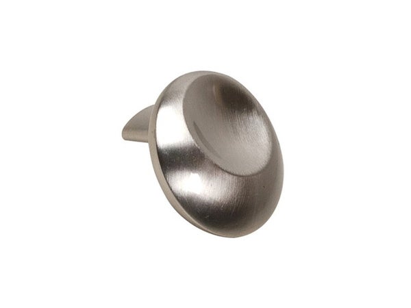 Bouton De Meuble Empreinte Argent Zamak H.22 X L.31 X P.31 Mm