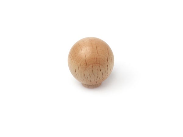 Lot De 6 Boutons De Meuble Boule Hêtre Bois H.32 X L.29 X P.29 Mm