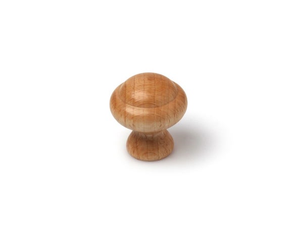 Lot De 6 Boutons De Meuble Rond Bois Verni H.32 X L.30 X P.30 Mm