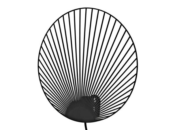Applique Métal Noir Inspire Palm 1 Lumière(S)
