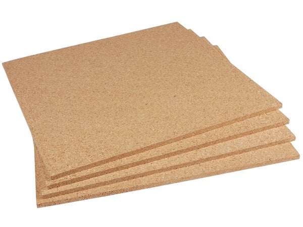 Carton De 4 Plaques Liège Mur Et Plafond Sdl L.0.5 X L.0.5 M X Ep.10 Mm