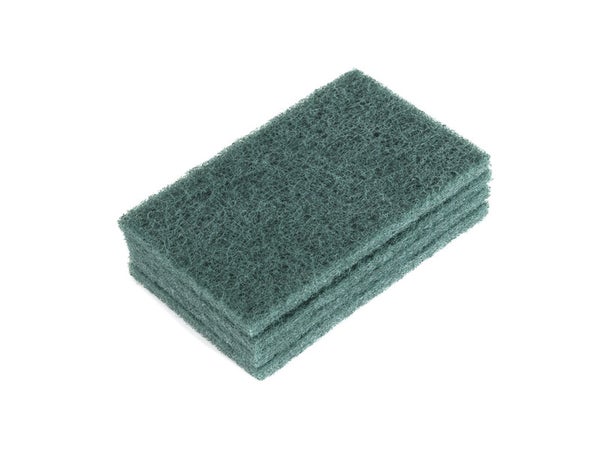 Lot De 4 Tampons À Récurer Surfaces Encrassées Fibre Abrasive Impact