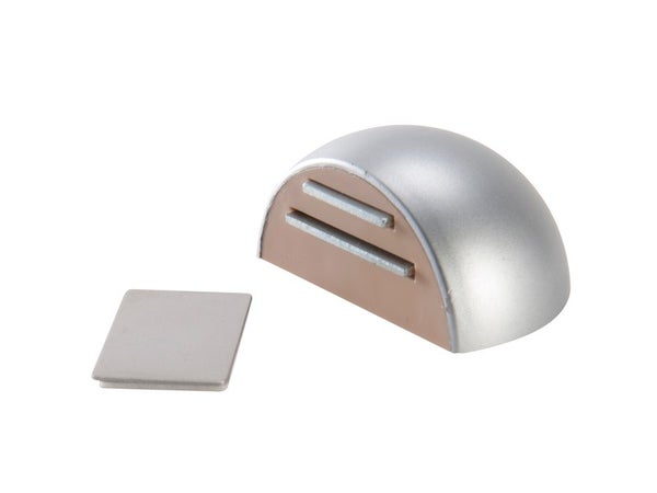Butée De Porte Adhésive Standers Pvc Peint Gris Diam.5.5 Cm X L.5.5 Cm X H.2.5 C