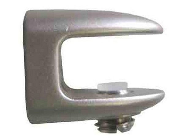 Lot De 2 Équerres Taquet Zamak Nickelé Gris, H.2.5 X P.2.8 Cm