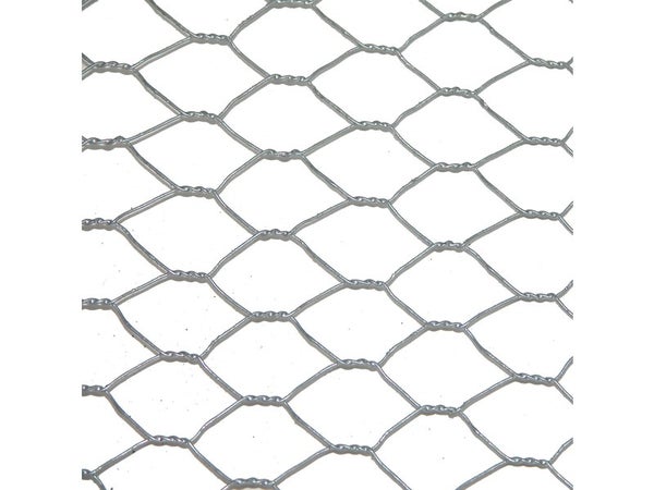 Grillage Pour Animaux Triple Torsion Gris, H.0.5 X L.10 M, Maille H.13 X L.13 Mm