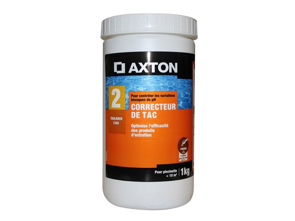 Correcteur de tac pour piscine AXTON, en poudre 1 kg