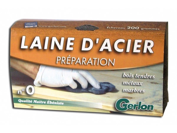 Laine D'Acier De Préparation Gerlon N°0, 200 G