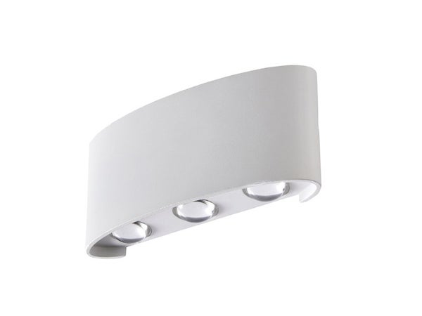 Applique, Design Aluminium Blanc Led Intégrée Lussiol Squeezy