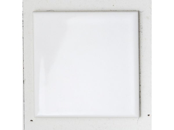 Carrelage Mur Forte Uni Blanc Brillant L.10 X L.10 Cm, Astuce