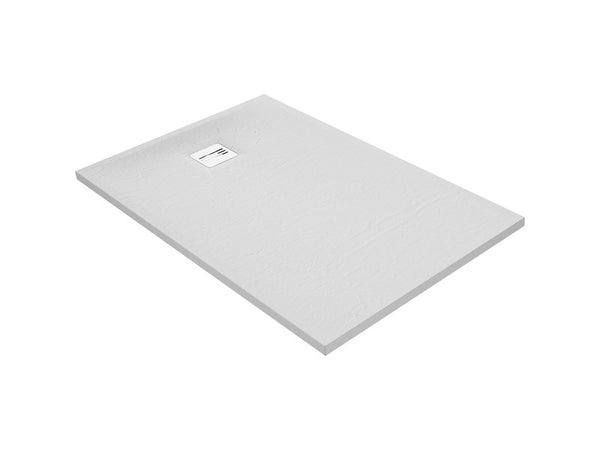 Receveur de douche extraplat résine blanc L. 140 x L. 90 cm, REMIX