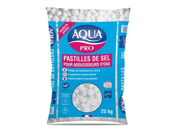 Sel pour adoucisseur 25 kg AQUA, 25 l