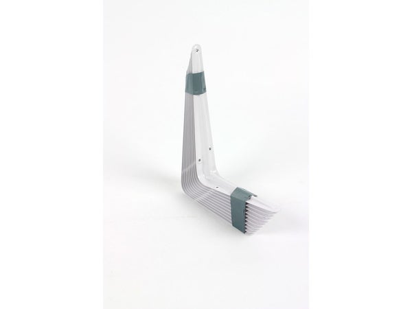 Lot De 10 Équerres Emboutie Acier Epoxy Blanc, H.15 X P.20 Cm