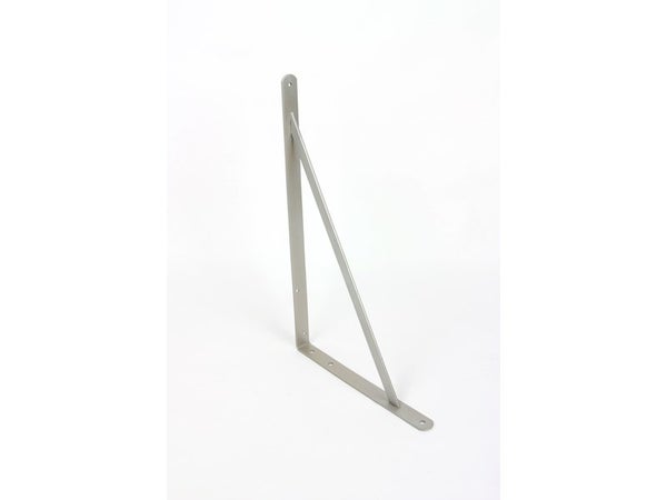 Equerre Dolmen Acier Epoxy Gris, H.32.3 X P.50 Cm