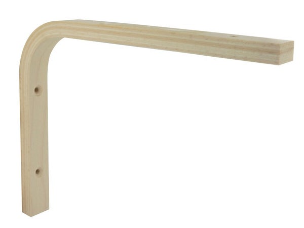 Equerre Multiplis Bois Brut Naturel, H.15 X P.20 Cm