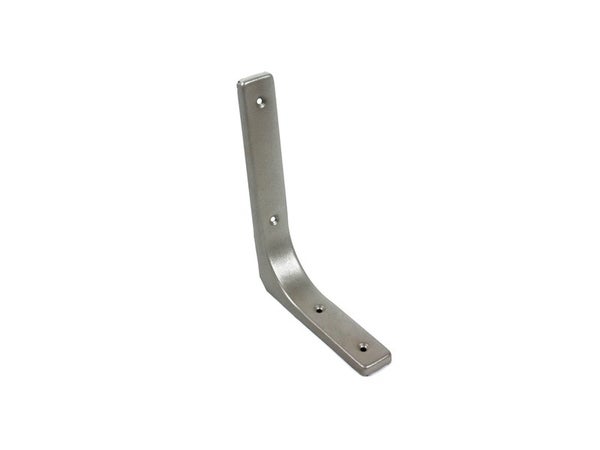 Equerre Moderne Acier Epoxy Gris, H.12.5 X P.15 Cm