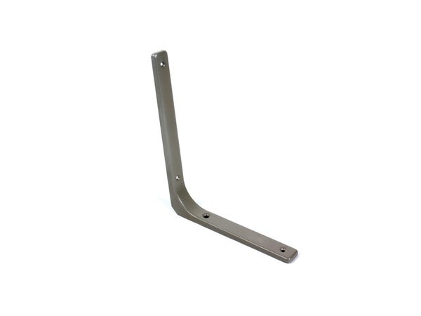 Equerre Moderne Acier Epoxy Gris, H.25 X P.30 Cm
