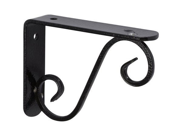 Equerre Prestige Acier Époxy Noir, H.28 X P.33 Cm