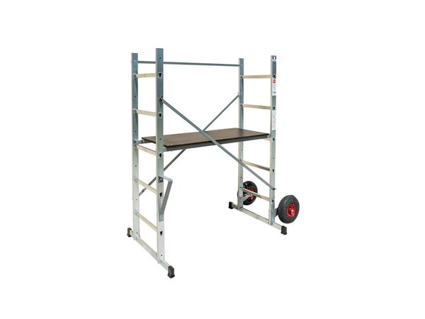 Echafaudage Aluminium Jardin Avec Roue Hailo Hauteur De Travail 3 M