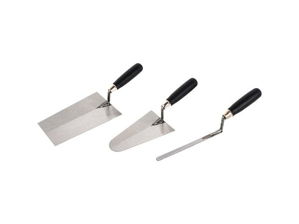 Lot De 3 Truelles Rondes En Acier, Lame De 20 Cm