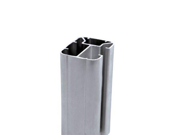 Poteau Aluminium À Sceller Premium Gris Clair, H.231.5 X L.50 X P.65 Cm