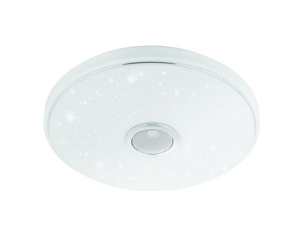 Plafonnier Connecté Bluetooth Design Plastique Led Intégrée Eglo D.40 Cm
