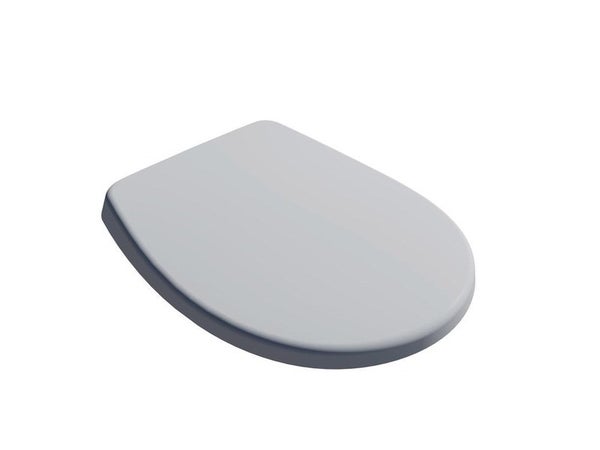 Abattant déclipsable frein de chute plastique thermodur Click & clean gris clair