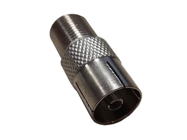 Adaptateur Satellite Fiche F Femelle/ Coaxial 9.52Mm Femelle Métal Elap