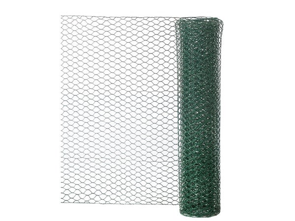 Grillage Pour Animaux Soudée Vert, H.1 X L.3 M, Maille H.25 X L.25 Mm
