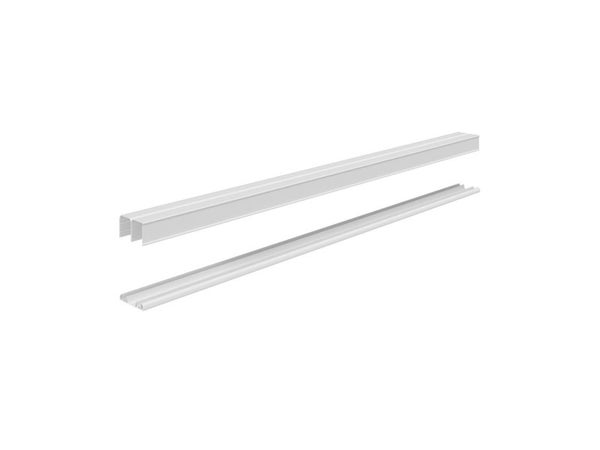 Paire de rails SPACEO blanc L.130 cm