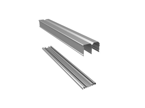 Paire de rails SPACEO gris L.150 cm