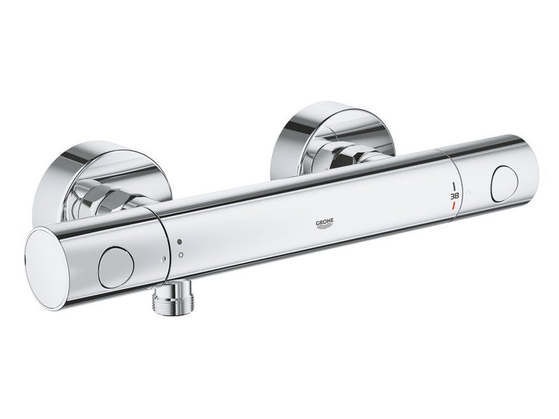 Mitigeur thermostatique douche chromé, GROHE Precision clova