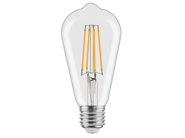 Ampoule Décorative Led À Filament Edison E27 470 Lm = 40 W Blanc Neutre, Lexman