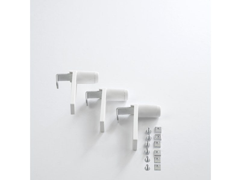 Lot De 3 Supports De Fixation Sans Percage Blanc Pour Tout Type De Store