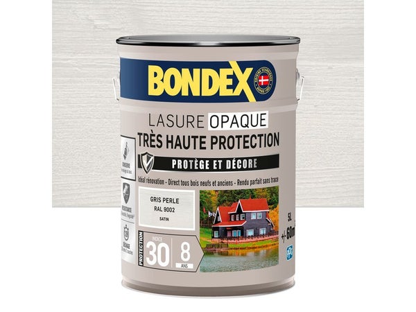Lasure Bondex Lasure Opa Tres Haute Protection 8 Ans 8 Ans Satiné 5 L