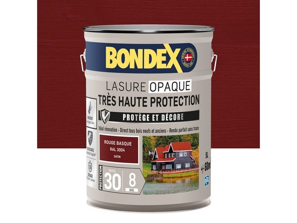 Lasure Bondex Tres Haute Protection 8 Ans 8 Ans Satiné 5 L