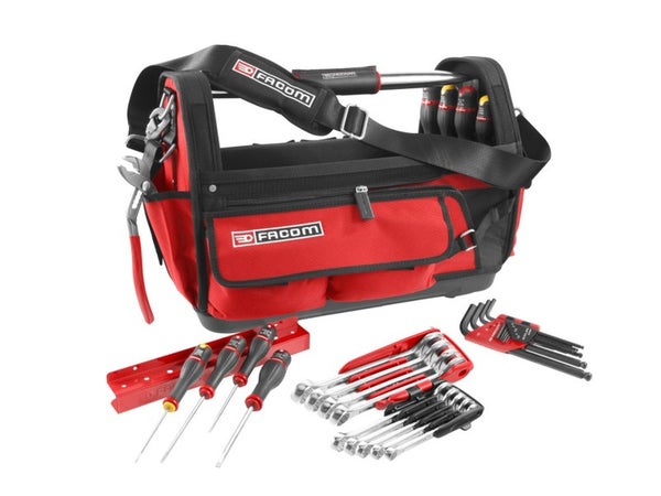 Grand Sac À Outils + 28 Outils Facom Bs.T20Cm1Pg, 51 Cm