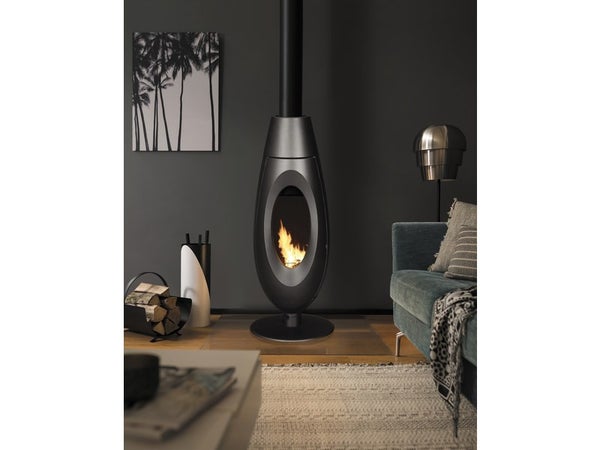 Poêle À Bois Invicta Ovatio Anthracite, 5 Kw