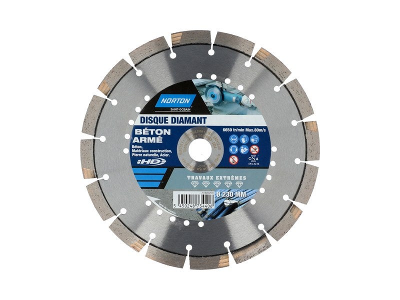 Disque diamant 230 INOX/ALU/ PVC