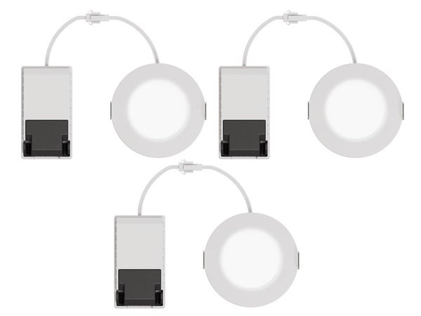 Kit 3 Spots À Encastrer Salle De Bains Kilia Led Intégrée 3000K Inspire Blanc