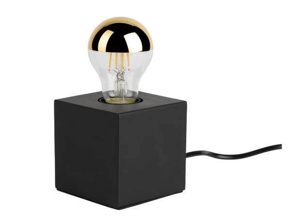 Lampe Moderne Métal Noir Mat Tactile, Mathias Ludvig