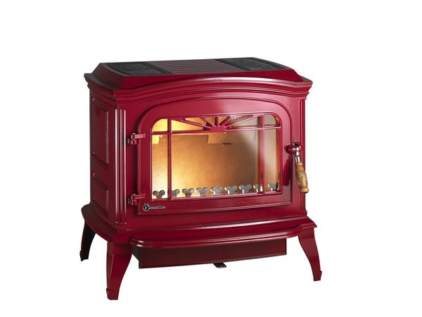 Poêle À Bois Invicta Bradford Rouge, 9 Kw