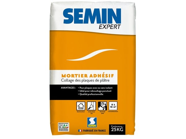 Mortier Adhésif Semin Expert, 25 Kg